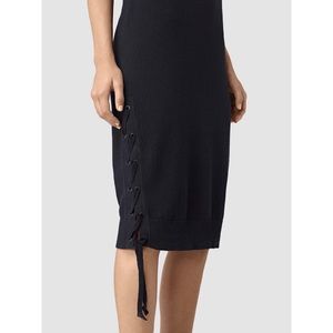 AllSaints Revo Lace Dress Navy Blue